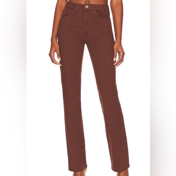 WeWoreWhat High Rise Stretch Jean in Cacao Brown NWT - Picture 2 of 13